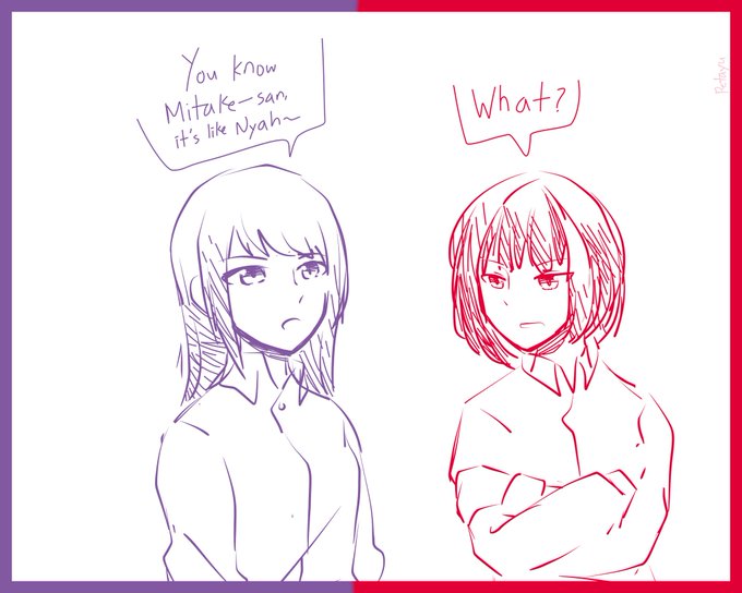 Like... Nyah~
#バンドリ 
#蘭ゆき 