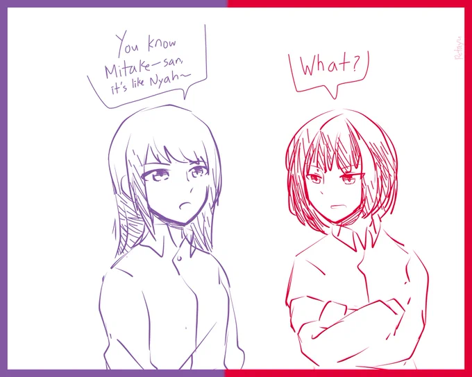 Like... Nyah~
#バンドリ 
#蘭ゆき 
