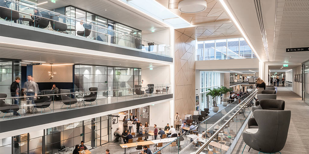 ScottBrownrigg's tweet image. Curious as to how we incorporated the structure of silicon into the HQ design for tech designer @Arm? So were @MixInteriors, so we took them for a little tour > bit.ly/2V2pbX0
#mixinteriors #arm #techdesigner #architecture #bco #interiordesign