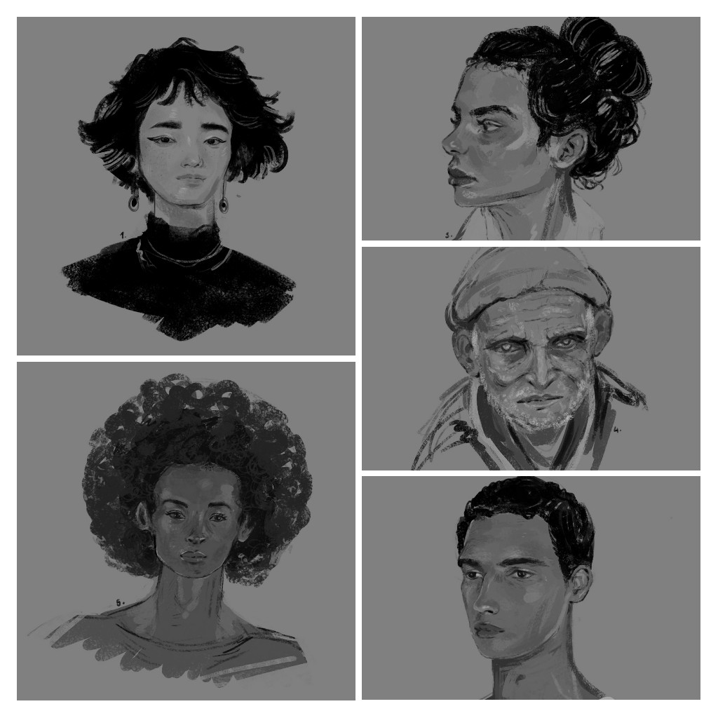 AxLCreates's tweet photo. I am attempting the #100headschallenge. I have no idea if/when/how I will complete it... But I'm guessing- that's the beauty of it. #portrait #heads #digitalart #photoshop #illustration https://t.co/bvRh5jSGE6