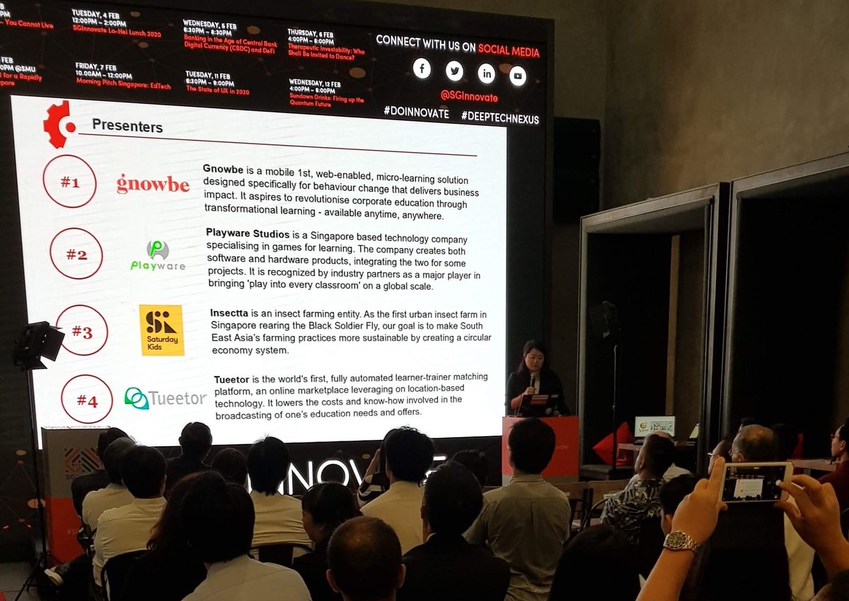 PlaywareStudios's tweet photo. @SidOnLife presented our vision at the @DeloitteSG Morning Pitch this Feburary
https://t.co/prgHd4LCLS https://t.co/cQTZC0Dpbn
