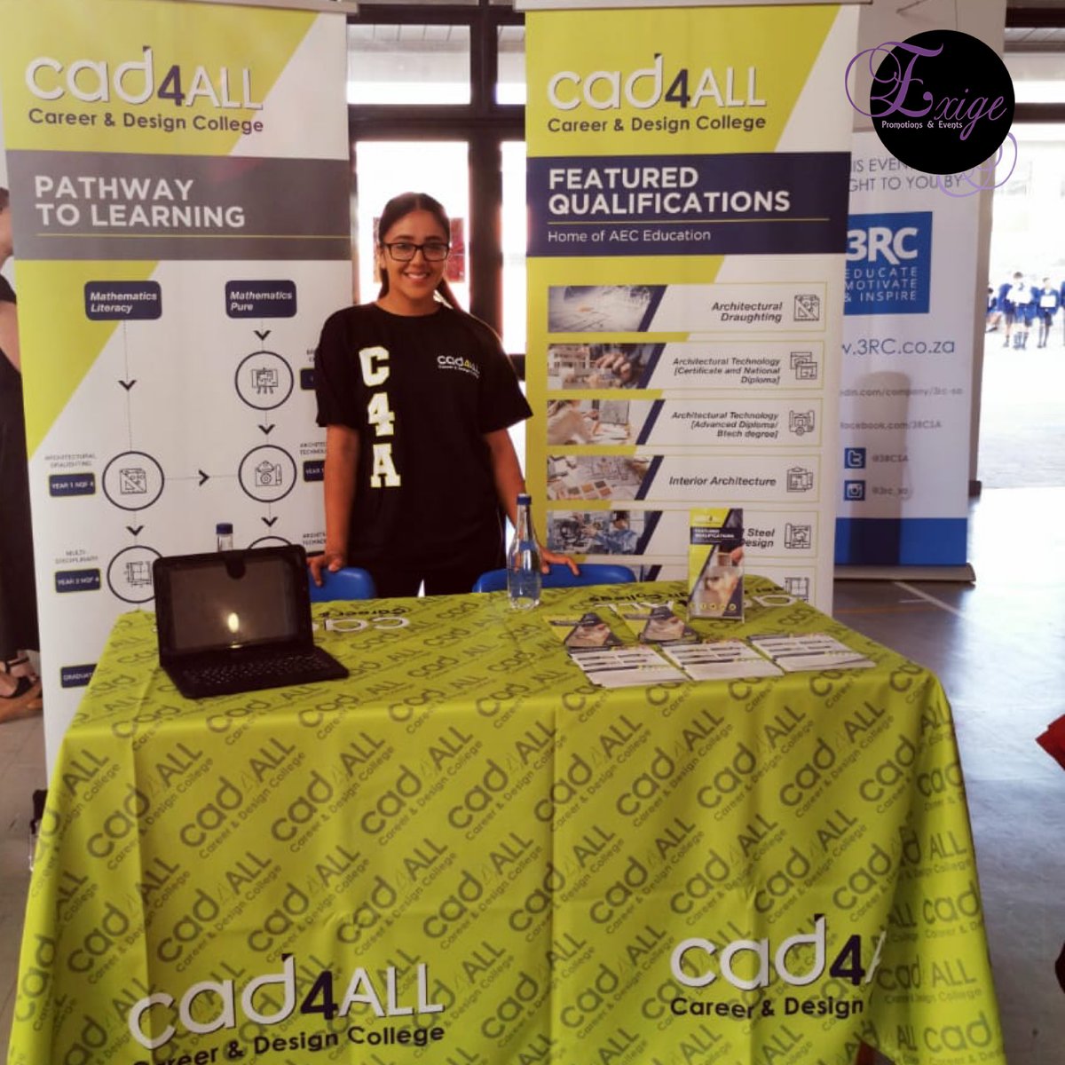 ExigePromotions's tweet photo. Today is the start of the Cape Town leg of Rocking The Future⭐️

 Our 4 gorgeous girls are representing CAD, ADA, Boston College and Embury.

#futureisbright #RockingFuture2020
#careerexpo #careersearch #career #future #lookingahead #capetown #highschool #school #westerncape https://t.co/DDmnDyuINz