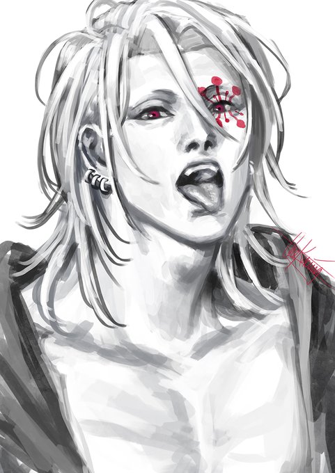 TKG @ CF21 F42 (day1)さんがTwitterに投稿した宇髄天元(鬼滅の刃)のイラスト。