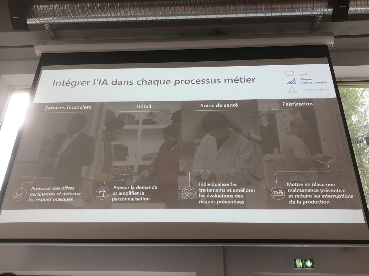 VanessaVincentR's tweet photo. #MicrosoftExperienceLab @CiteNumerique #IA #Training au #MicrosoftLab in #Bordeaux #Decryptage pour les entreprises : Intégrée l’IA dans chaque processus métier. Faites de vos employés des #DataCitoyens @MagneticBx https://t.co/MHArISDQEc