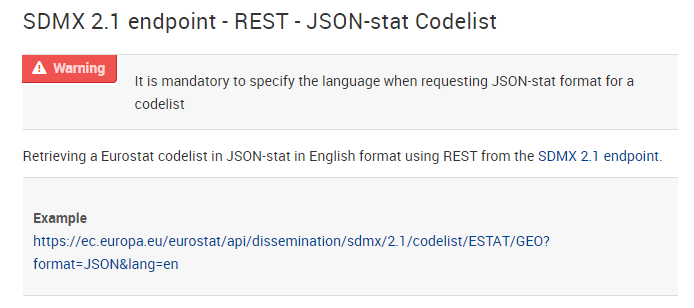 jsonstat's tweet photo. Do you need #metadata from @EU_Eurostat ? Did you know #codelists are available in the JSON-stat format?
https://t.co/xj01EN6nfz #json #classification #dimensions https://t.co/JvYCyoXP7I