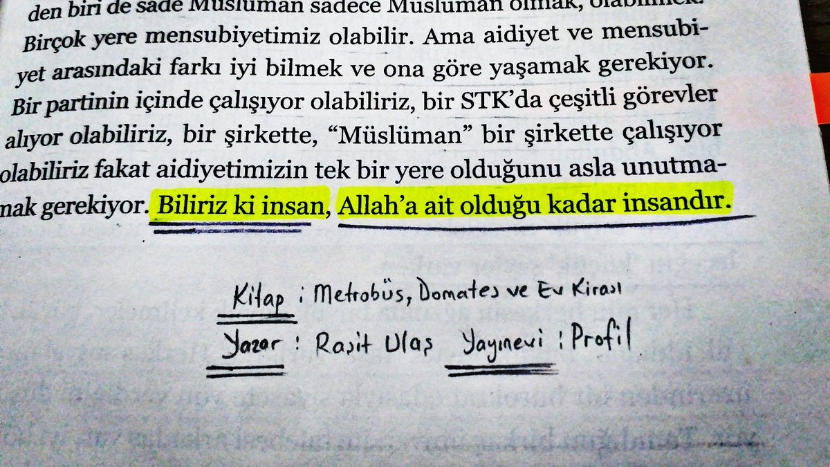 1001kelime's tweet image. Biliriz ki insan, Allah&apos;a ait olduğu kadar insandır.

#RaşitUlaş 
#metrobüsdomatesveevkirası
#ProfilKitap