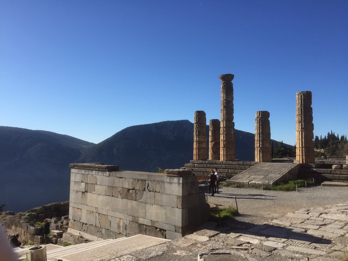 ashmanortrips's tweet photo. A wonderful morning exploring Delphi and consulting the oracle. Now on our way to the airport to catch our flight home! https://t.co/GWqt8TvhAK