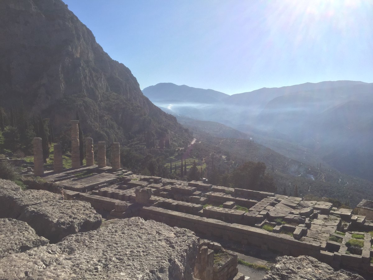 ashmanortrips's tweet photo. A wonderful morning exploring Delphi and consulting the oracle. Now on our way to the airport to catch our flight home! https://t.co/GWqt8TvhAK