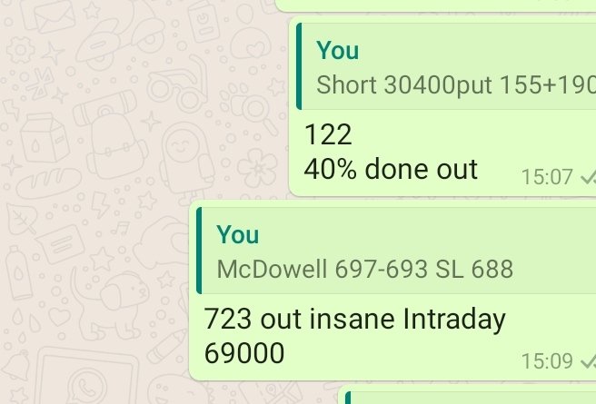 Gauravfaria32's tweet photo. Khunkaaar teji....
#mcdowell #apollohospital #banknifty #bharti #bata #jubliant #torrent #IGL #mgl #OptionsTrading done 50-60% #inteaday . #bajfin 😎😎😎 https://t.co/lQb100Zpcm
