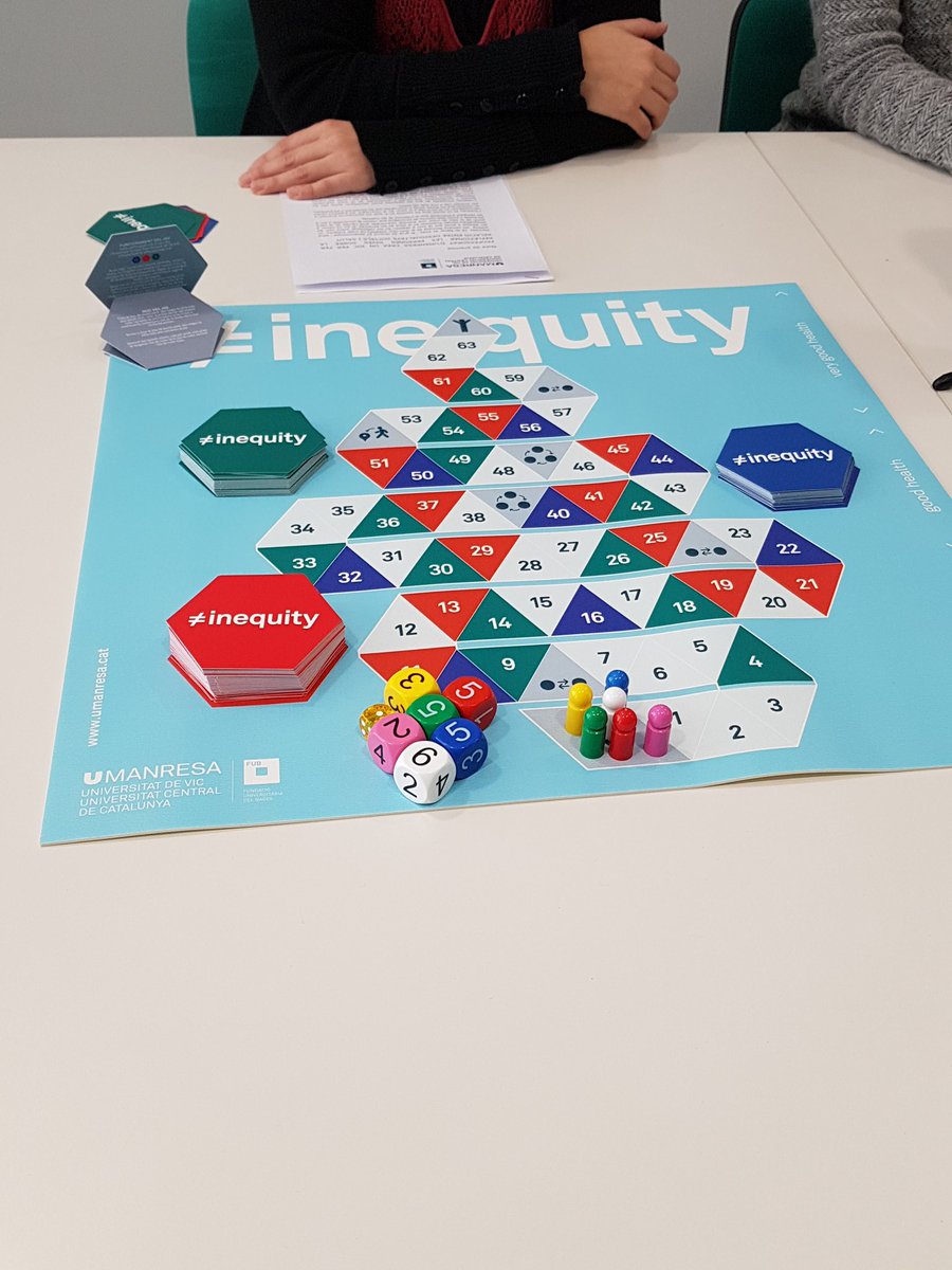 Avui presentem #Inequity, un joc del Grup de recerca en salut pública per reflexionar  sobre les desigualtats i com afecten a la salut de les persones <a href="/CarlotaRieraC/">Carlota Riera</a>