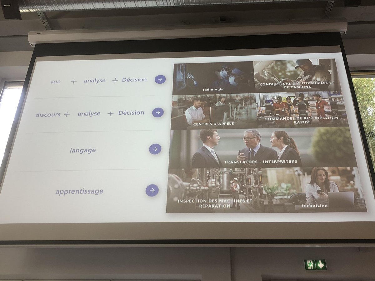 VanessaVincentR's tweet photo. #MicrosoftExperienceLab in #Bordeaux #Training #IA Quels emplois l’IA va remplacer ?
👉🏻Il faut calculer la part des métiers qui sont automatisables?
Le sujet ne se pose pas en terme de job mais de compétence
➡️ Radiologue
➡️ Conducteur #Voitures #Camions
... https://t.co/WuyKRkMnJ7