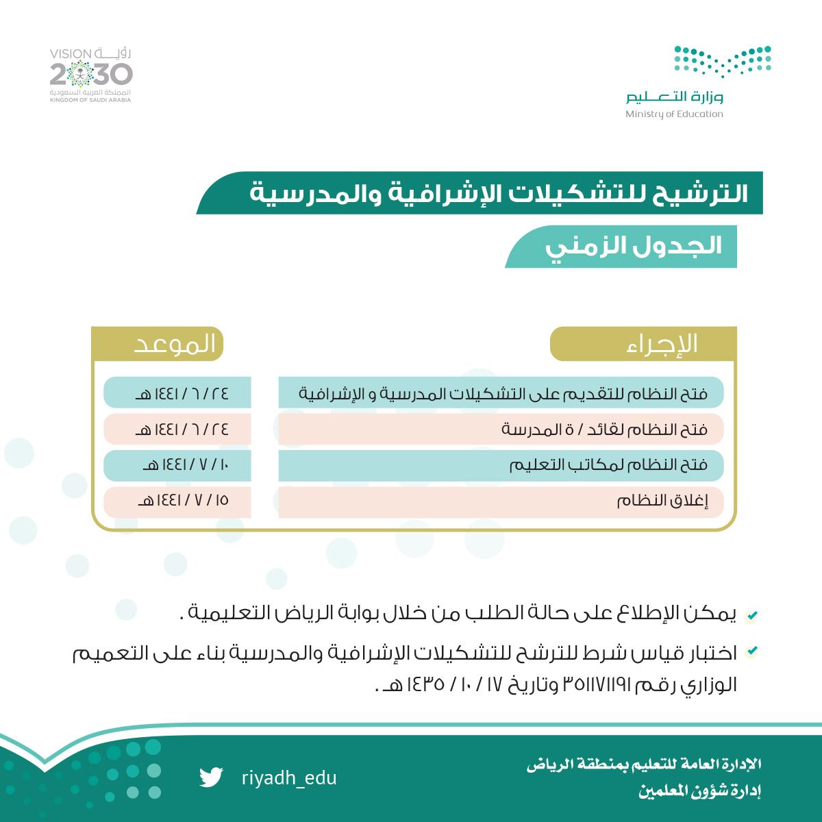 MOE_RYH's tweet photo. #تعليم_الرياض يفتح باب التقديم على التشكيلات الإشرافية والمدرسية ابتداء من اليوم  الثلاثاء ٢٤ /٦.
وللتقديم اتباع الصور التوضيحية  أدناه. https://t.co/RFwoTM2vGp