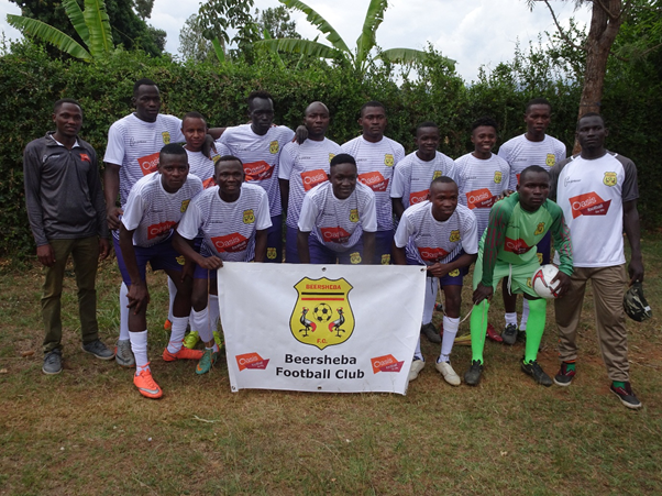 oasisinuganda's tweet photo. Did you know that @oasisinuganda has a football team? The Beersheba Football club has been around for over a decade working to build the character of young men. The senior team also plays in the 4th division of the national league currently 4th and on a 4 match winning streak.👍 https://t.co/XcNOVwNXSx