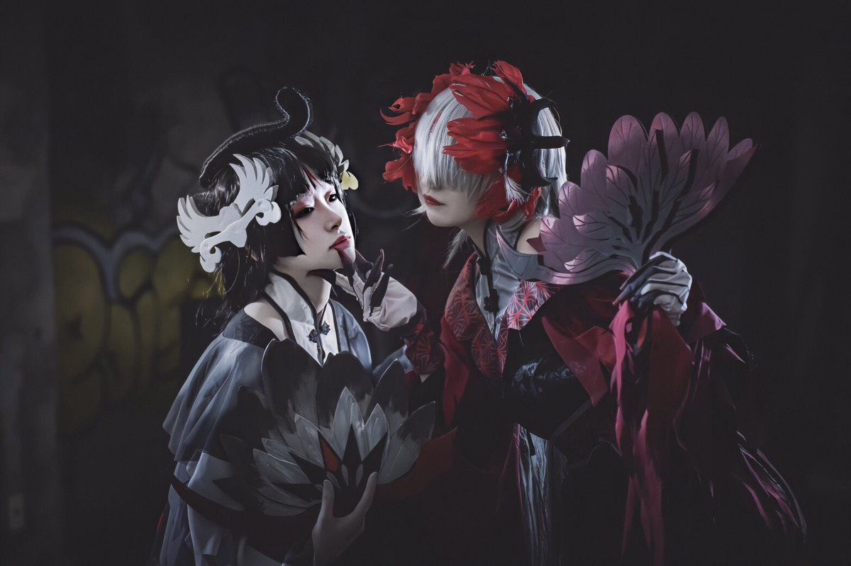 胡桃沢りんね Cosplay Identityv 第五人格 美智子はかつて 素晴らしい芸者だった 芸者 衣装 丹頂鶴 美人相 Color Wan 般若相 Xrinx1118oo 美智子の記念日