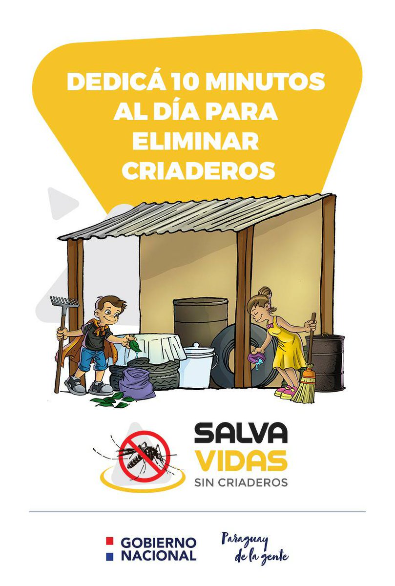 MTESS_PY's tweet photo. ¿Dónde hay criaderos de mosquito?
El #Aedes se reproduce en cualquier recipiente que contenga agua estancada.
☑️Eliminemos criaderos.
☑️10 minutos al día salva vidas.
#PySinCriaderos
#PySinDengue https://t.co/RmqkeX4Wn0