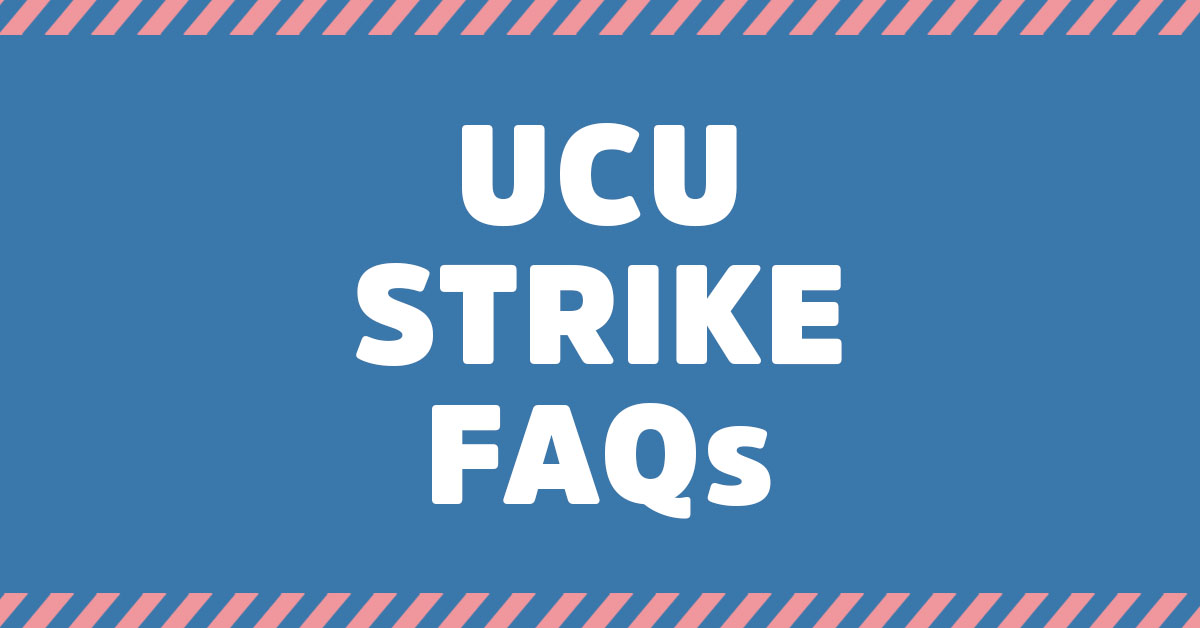 The <a href="/ucu/">UCU</a> strike action commences on Mon 24 Feb, relating to the continuing disputes concerning pensions, pay, and working conditions. To ensure you're aware of the dates and how you might be affected, make sure you read this article from <a href="/RHSUEducation/">Madelaine</a>. ➡️ bit.ly/2Hv6Dqe
