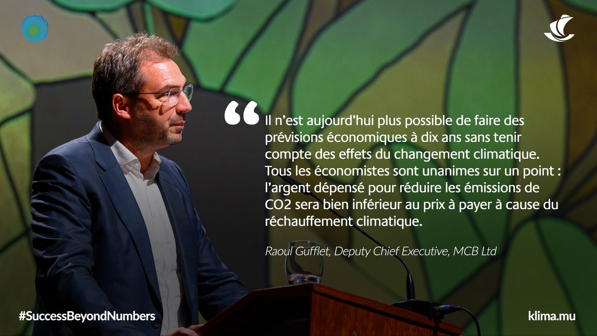 mcbgroup's tweet photo. Les dernières études placent Maurice au 13e rang des pays les plus vulnérables aux effets négatifs du changement climatique. Cela veut dire que notre économie devra, elle aussi, très rapidement, apprendre à s'y adapter #MCBgroup #SuccessBeyondNumbers https://t.co/1XLB5xzSqR
