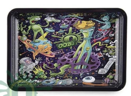 The Ooze Universe Rolling Tray is your new go-to surface for rolling up. It functions perfectly while grinding your herb and rolling it up, as an ashtray, and the dope design also makes a great conversation piece. weedonline.com/index.php/prod…