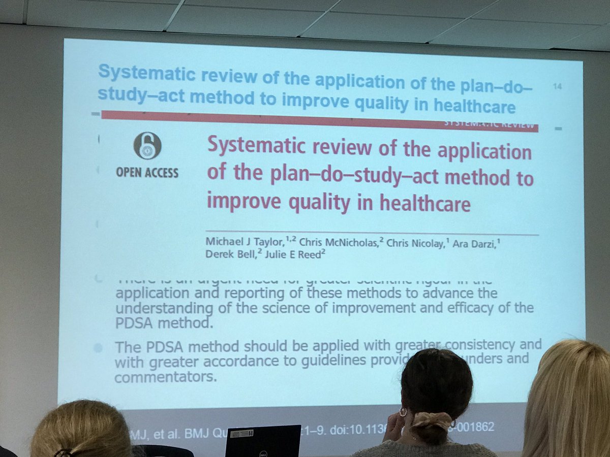 Learning about PDSA cycles with @TheIHI #IAWave63 @C_McNic @fayjojo