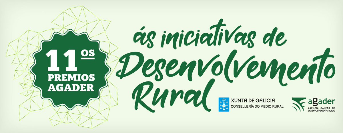 ¿Tes un proxecto relacionado ca #xuventude, ca cultura e de recuperación patrimonial, de interese social, #turismo, sector agrogandeiro, #muller, #innovación tecnolóxica ou de loita contra o abandono e a prol da movilidade de terras? Ata o 22 de febreiro.
agader.xunta.gal/gl/novas/undec…