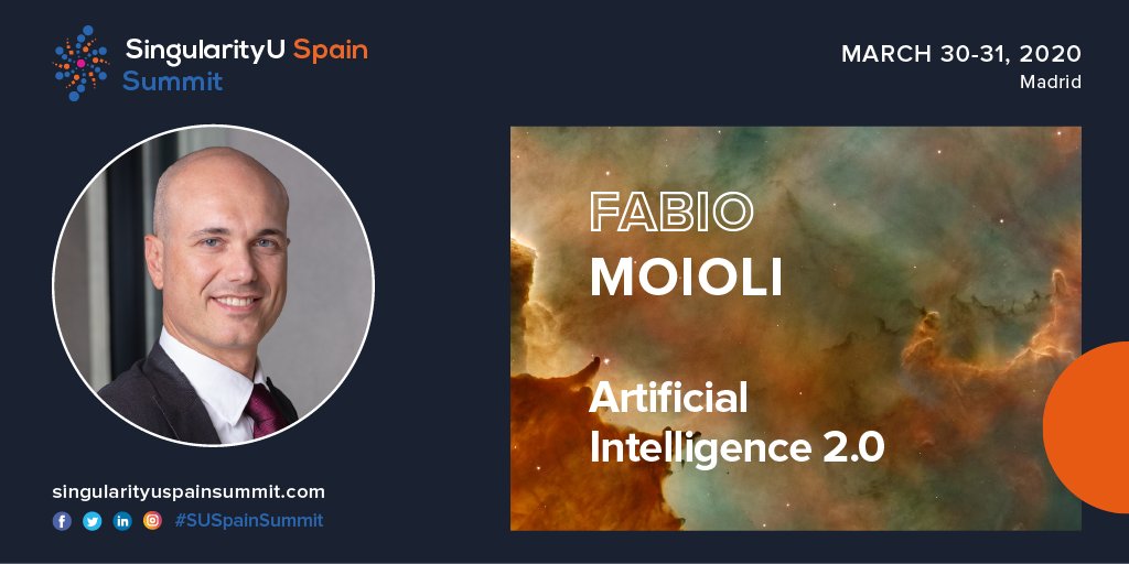 singularityuesp's tweet photo. Experto de Inteligencia Artificial, @fabiomoioli es Country Manager de Microsoft Consulting & Services en Italia, donde lidera la business transformation para muchos clientes. ¡Descubre el potencial de la #IA y sus aplicaciones inesperadas en el #SUSpainSummit 2020! https://t.co/381DhCTjP7