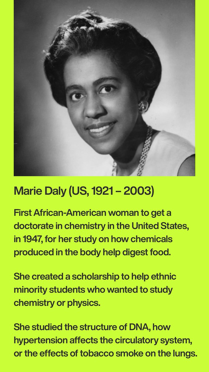 This month is Black History Month  #BHM   in the US and Canada. And last week was  #11F  #WomenInScience day. So let's join both celebrations, and remember some important black female scientists!  #rememberhername