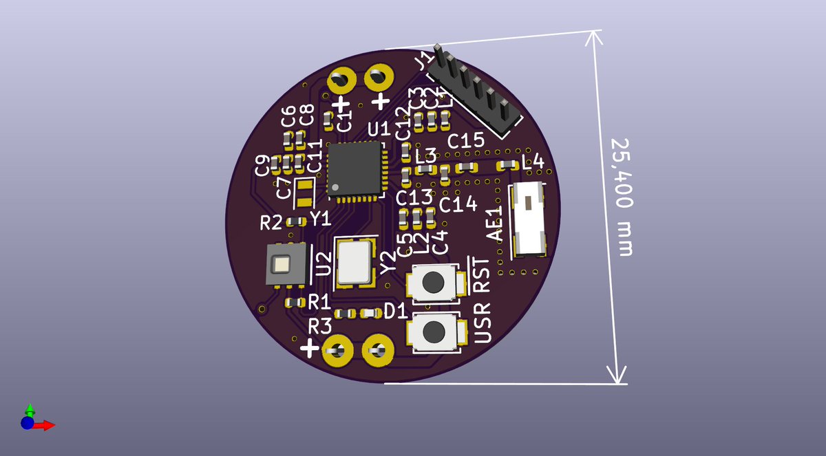 EnJens's tweet image. New project! Ilulissat Wireless Temperature/Humidity sensor. Thinking of making a @hackadayio project for it. 1" circular board designed to fit in aliexpress.com/item/328659261….
1/