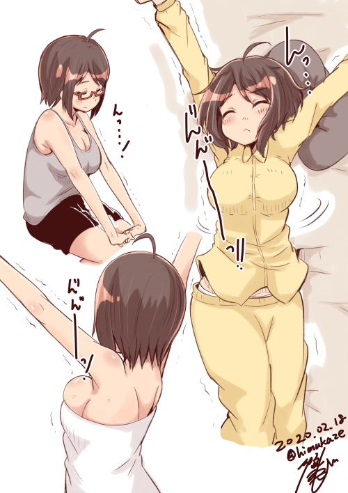メガネJKが背伸びをするだけ | ひなたみかぜ #pixiv https://t.co/LDYxSyqceG
まとめました #だれが一番気持ちよさそうな背伸びを描けるか選手権