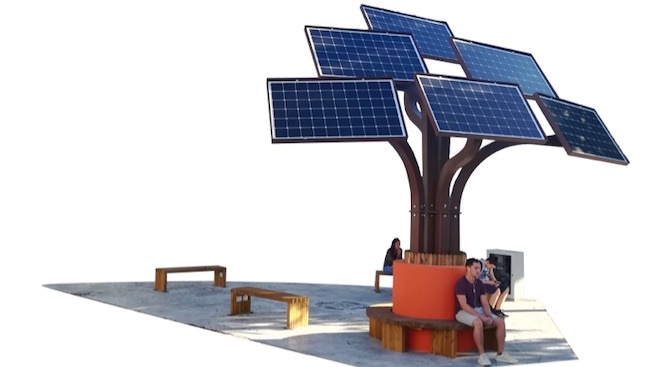RomainGrau's tweet photo. #ÉCOLOGIE I Je vous invite à soutenir le projet d’arbre solaire baptisé « Elios », né au sein de l’Université de Perpignan qui a été sélectionné par le jury de l’appel à projets « Ma solution pour le climat », lancé par la Région Occitanie, sur le lien : https://t.co/Blk5yrFwke. https://t.co/8HXpXBSPf7