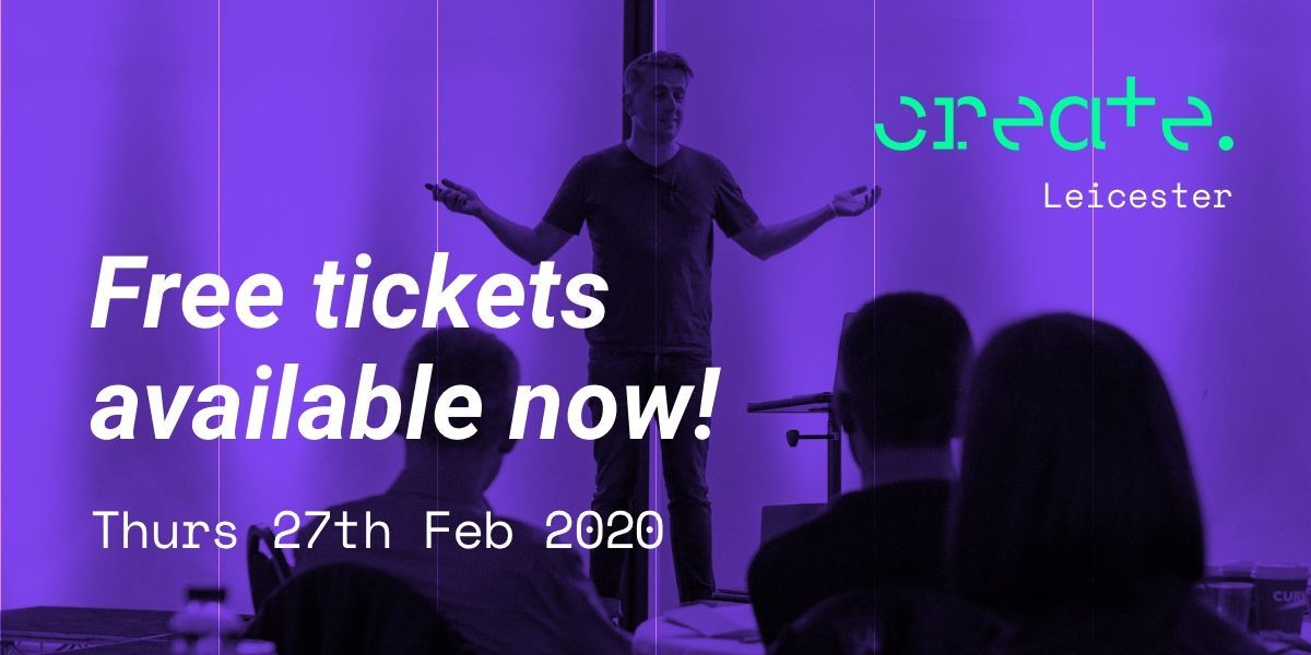 Not long to go until the first <a href="/CreateLeics/">Create</a> of 2020! Create aims to brings together the digital design community in #Leicester and #Leicestershire, if you haven't already sign up for free here: eventbrite.co.uk/e/create-leice… #DigitalDesign #UX #UI #Digital