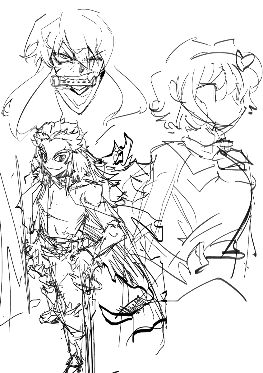 그리다만거 커미션러프 doodle 