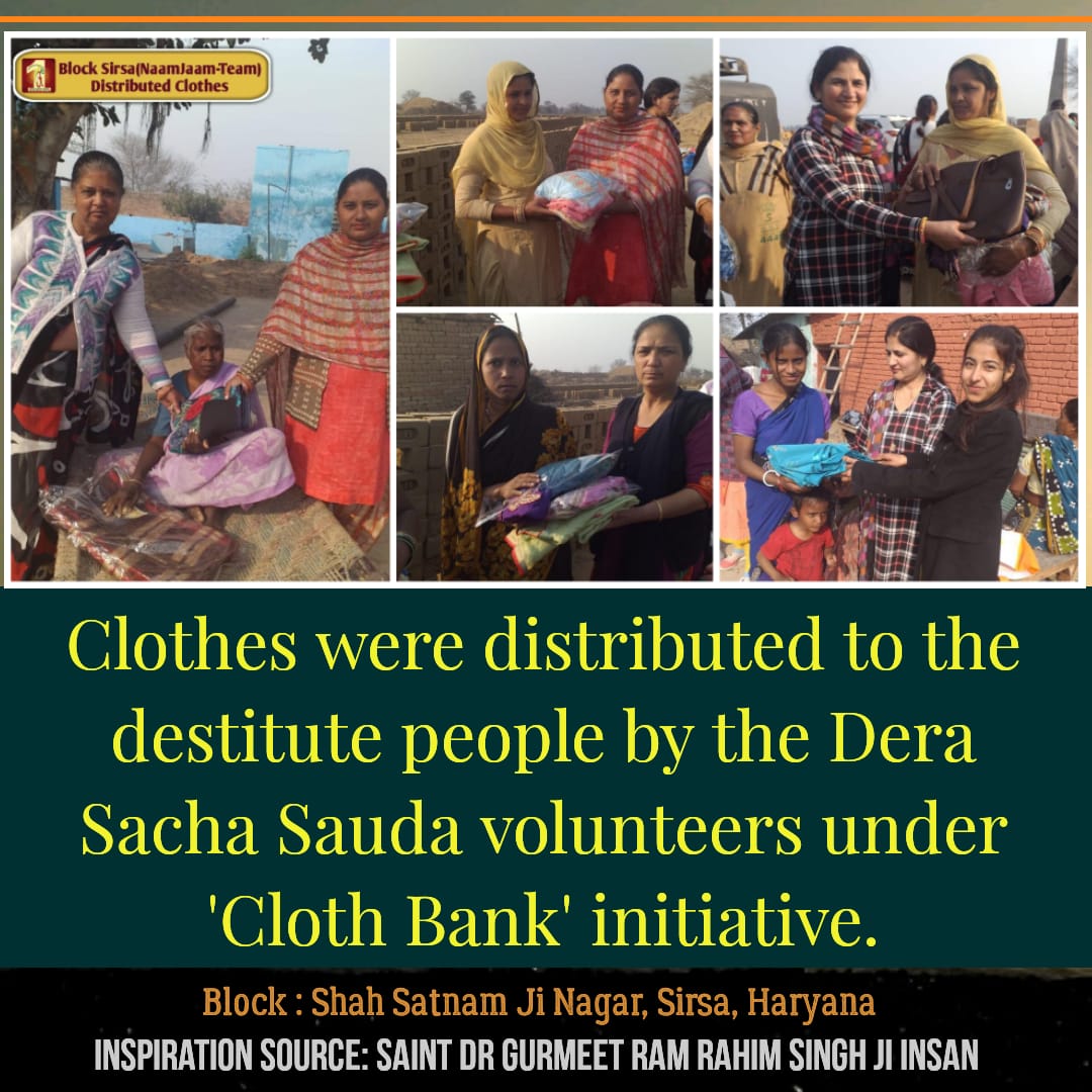 GulshanGandhi19's tweet photo. With the pious inspiration of Saint Dr. @Gurmeetramrahim Singh Ji Insan, the @derasachasauda volunteers did numerous welfare tasks in various villages of various blocks & states under 134 welfare initiatives?
#DefiningHumanity https://t.co/zDOKUXM6fu