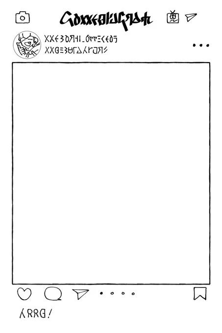 キバナサンのポケスタグラムの枠を作ってたんだけど、ガラル文字一覧表みたいなのがマジで欲しい。 