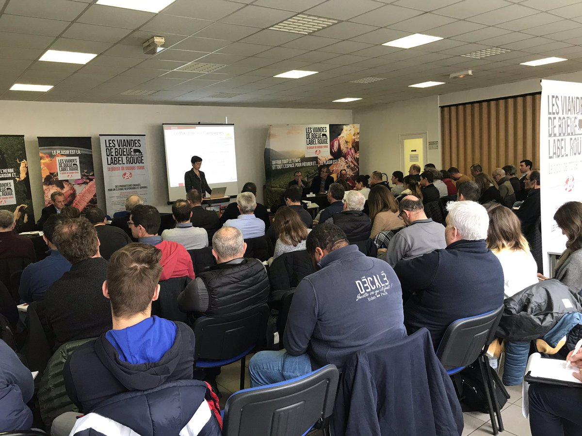 Journée interprofessionnelle à Brive Plus de 80 représentants des éleveurs, négociants, coopératives, associations d’éleveurs, abatteurs, grossistes, artisans bouchers et GMS se mobilisent pour déployer les filières Label Rouge de Nouvelle-Aquitaine <a href="/Interbev_fr/">Interbev</a> #FilRouge