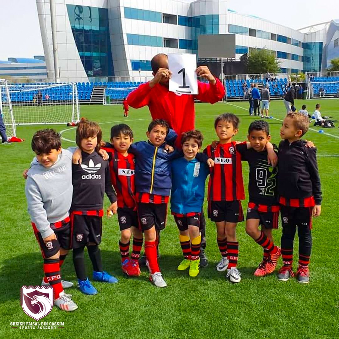 SFQ_Sports's tweet photo. مبروك الفوز لفريق أكاديمية فيصل بن قاسم الرياضية u7/u8 لفوزهم عن فئتهم العمرية بمسابقة أسباير زون لكرة القدم ضمن فعاليات اليوم الرياضي للدولة.

Congratulations to SFQs u7/u8 for winning the Aspire Zone competition on their age group, which was held during the National Sports Day. https://t.co/CK03VysowO