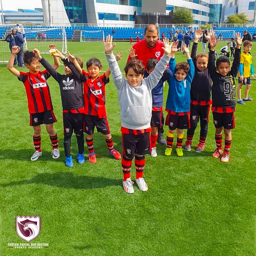SFQ_Sports's tweet photo. مبروك الفوز لفريق أكاديمية فيصل بن قاسم الرياضية u7/u8 لفوزهم عن فئتهم العمرية بمسابقة أسباير زون لكرة القدم ضمن فعاليات اليوم الرياضي للدولة.

Congratulations to SFQs u7/u8 for winning the Aspire Zone competition on their age group, which was held during the National Sports Day. https://t.co/CK03VysowO