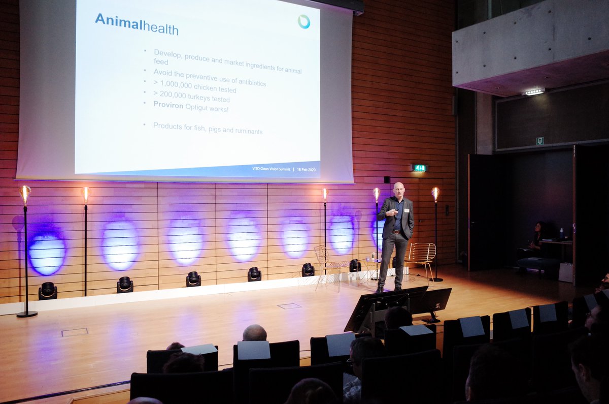 VITObelgium's tweet photo. "If you want to turn sustainability into business, you need to show the value and the economic benefit. This is a key success factor."

Wim Michiels, CEO at #Proviron #CleanVisionSummit https://t.co/D9cSVFVpHR