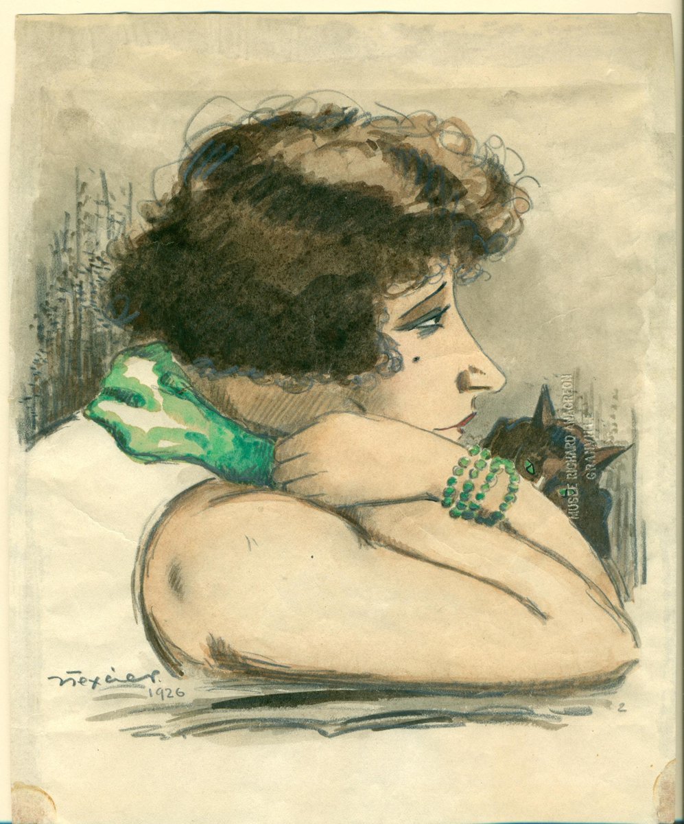 <a href="/languesFR/">Ministère-DGLFLF</a> @Canope_40 <a href="/MinistereCC/">Ministère de la Culture 🇫🇷</a> @ecoledeslettres <a href="/labdeshistoires/">Labo des histoires</a> Découvrez le talent de #Colette au <a href="/mamragranville/">MamRA - Granville</a>  avec le 3e volet de l' #exposition "Colette l'intrépide !" : bit.ly/2HB34ie Accédez aux #collections en ligne : bit.ly/2HxLrA7 ( #dessin de Jean Texcier, Objet soumis à droits d'auteur, #photo ©Roux Soizic)