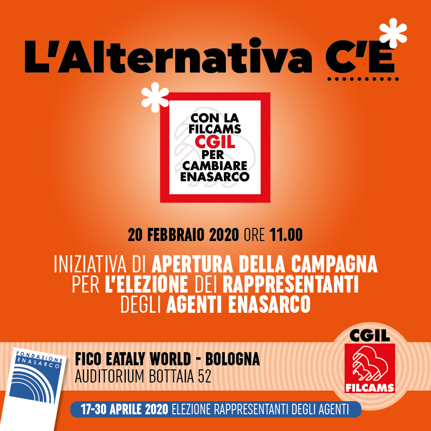 CambiarEnasarco's tweet photo. Fondazione #Enasarco, si vota!
Con Filcams Cgil Nazionale per Cambiare Enasarco. Si vota (solo online) dal 17 al 30 aprile. Se sei #agente e/o #rappresentante vota e fai votare Lista n.4 Filcams Cgil.
20 febbraio a Bologna, incontro con i candidati
#FilcamsPerCambiareEnasarco https://t.co/51r5z2OwYg