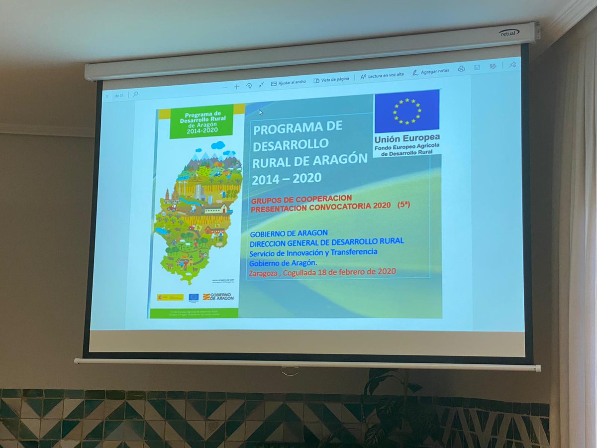 JoseRamonAcin's tweet photo. 👨💼📊 Hoy estoy en #IBERCIDE (@IbercajaSocial), Zaragoza, asistiendo a la Jornada de @alianzaagroal "Presentación de la convocatoria 2020 de Grupos de Cooperación en el ámbito del PDR Aragón 2014-2020", dirigida a agentes del sector agroalimentario.
▶️ https://t.co/B8qmhjiG22 https://t.co/uyFvFQ88iC