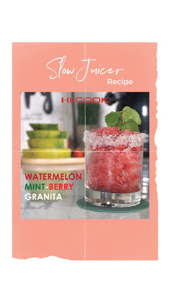hicookofficial's tweet photo. ๐๐ Watermelon Mint-Berry Granita ๐๐
Using Slow Juicer (SJ-LB) - @hicookofficial
โข
Cek langsung video tutorial cara membuat " Watermelon Mint-Berry Granita " di Youtube official @hicookofficial yaa ๐
โข
#hicookofficial #hicookindonesia #instafood #granita #juice #slowjuicer https://t.co/hZus9F6oWj