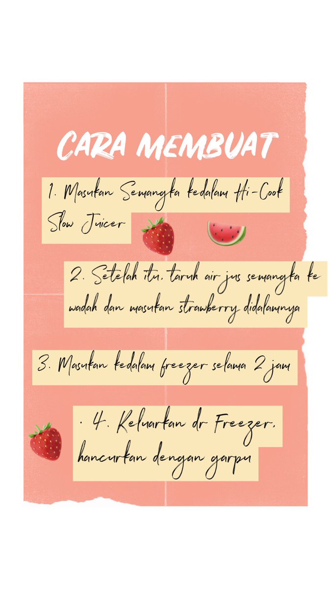 hicookofficial's tweet photo. ๐๐ Watermelon Mint-Berry Granita ๐๐
Using Slow Juicer (SJ-LB) - @hicookofficial
โข
Cek langsung video tutorial cara membuat " Watermelon Mint-Berry Granita " di Youtube official @hicookofficial yaa ๐
โข
#hicookofficial #hicookindonesia #instafood #granita #juice #slowjuicer https://t.co/hZus9F6oWj