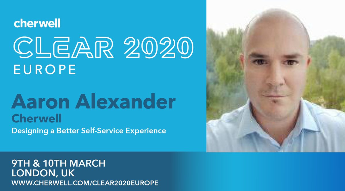 UkCherwell's tweet photo. Learn how to design a better #SelfService experience at @aarona_yid during #Clear2020 Europe. Self Service is the way of the future! #ClearConference https://t.co/0ft4ppiGZa
