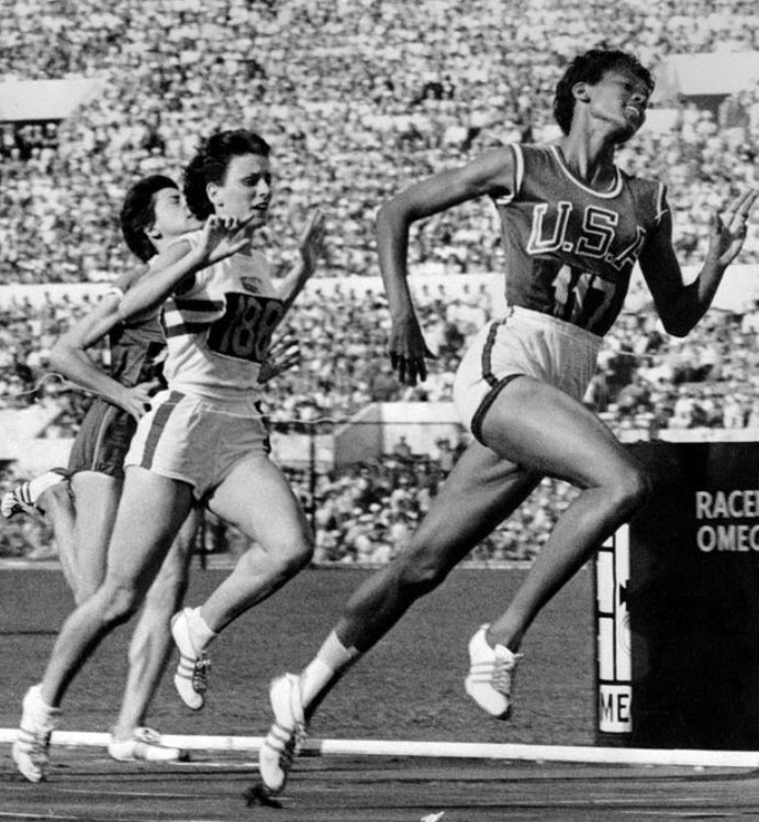 HerstoryR's tweet image. Happy Black HERstory Month! Wilma Rudolph was born premature and har polio as a child. Her doctor said she would never be able to walk without her brace. She went on to become a track star and became the first US woman to win three gold medals at a single Olympics 
#herstory