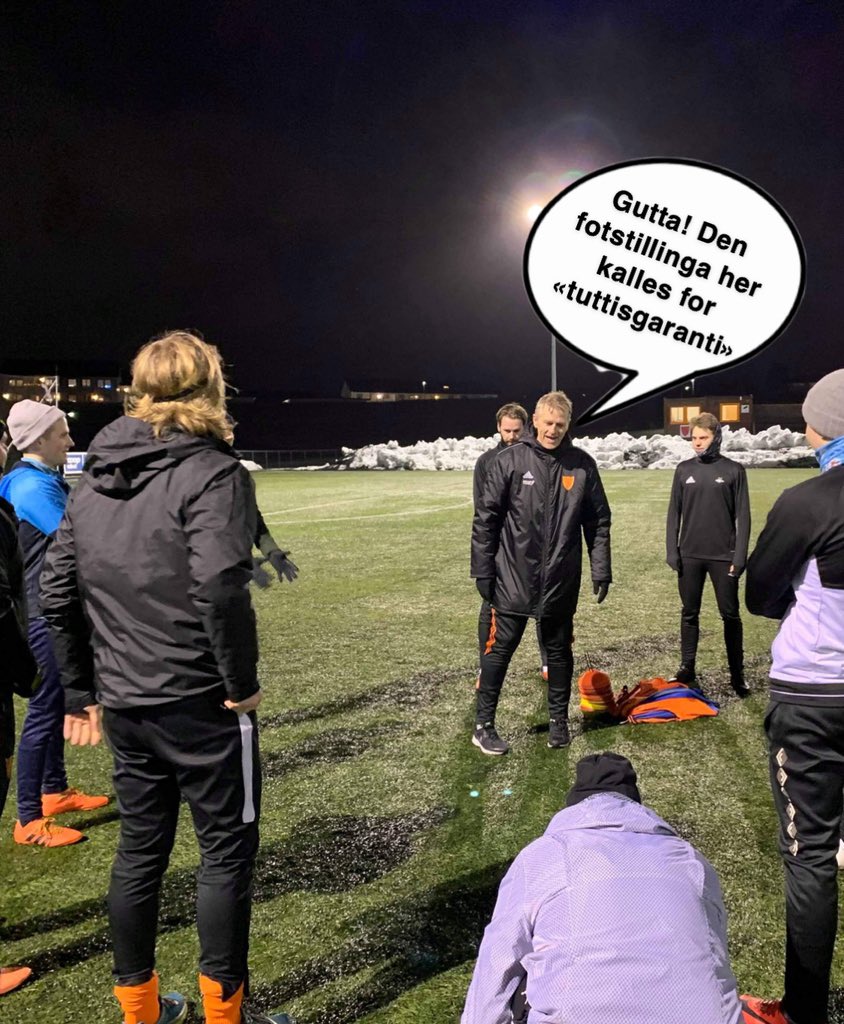 Årets første trening gjennomført for Utleira 2, og legenden <a href="/GeirGjevik/">Geir Gjevik</a> har allerede et par triks i ermet💡