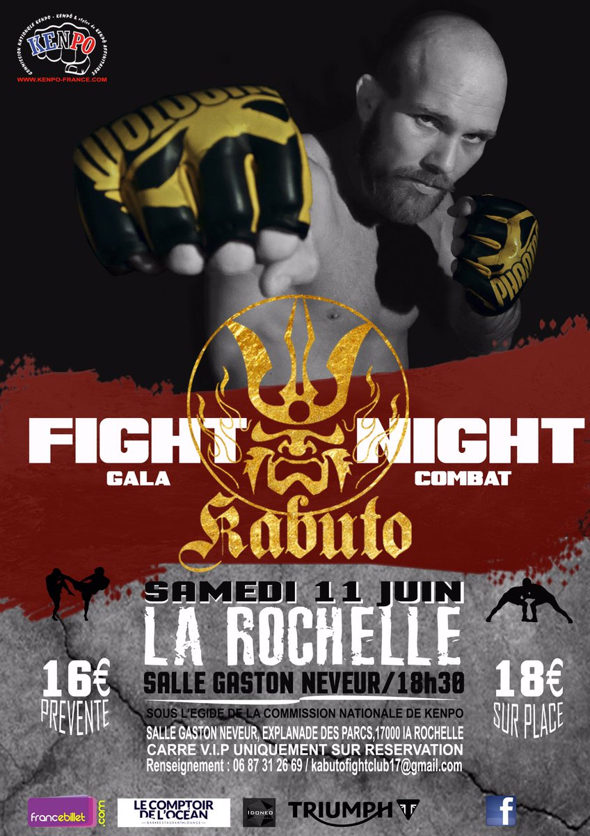 KEMPOFRANCECNK's tweet photo. 11 juin 2016, 1ere compétition autorisée de #MMA en France sous l’égide de la CNK. La préfecture donnait son autorisation pour 1 compétition de #combatmixte règles #Kenpô RDV le 29 juin @ député Patrick Vignal qui surpris par notre dossier s’engageait à nous obtenir la délégation https://t.co/lPT80Zjoye