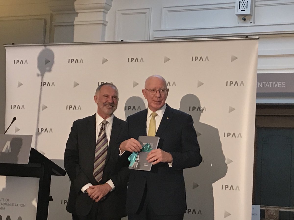 davidiali's tweet photo. Enjoyed Governor-General David Hurley and IPAA National President ⁦Gordon de Brouwer at wonderful ⁦@IPAAorg⁩ 40th Anniversary celebration.  Thanks to the amazing ⁦@IPAAACT⁩ team. https://t.co/Wi1mtCgix9