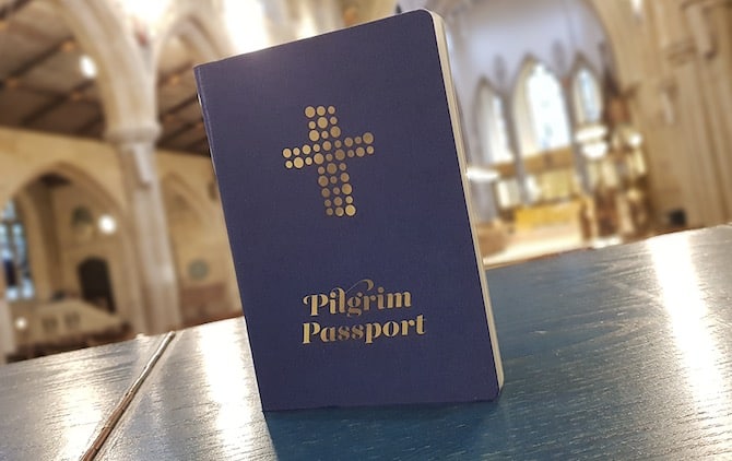 Pilgrim passports for cathedrals. tinyurl.com/pilgrimpassport Part of the #YearOfCathedrals #YearOfPilgrimage. Neat idea - hope it catches on. Integrate it with admission/welcome?  Co-ordinated by @engcathedrals