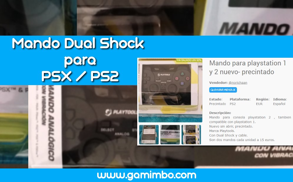 ¡Mando Dual Shock para #PSX y #PS2! 
¡Nuevo con la caja y precinto original!
👉bit.ly/2P4K3ZN
#Consolas #Gamimbo #Videojuegos