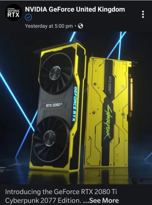 They did it 😱
#Cyberpunk2077 #JustGamerThings #NVIDIA #LimitedEdition

© 9gag / PC Master Race / NVIDIA